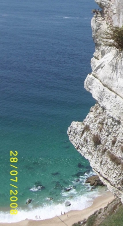 Zdjęcie z Portugalii - skarpa w Nazare