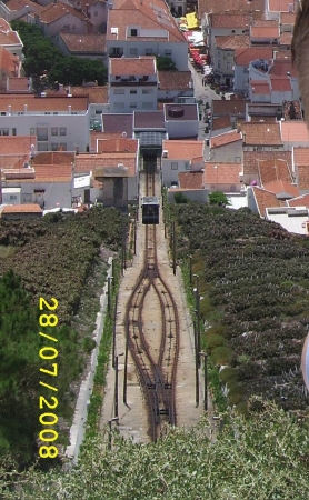 Zdjęcie z Portugalii - winda linowa w Nazare...