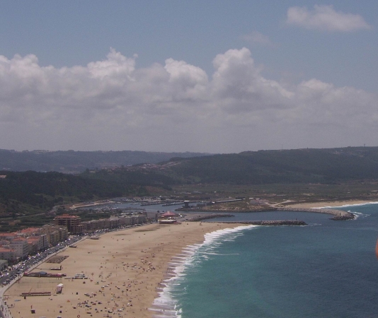 Zdjęcie z Portugalii - widok na plaże Nazare