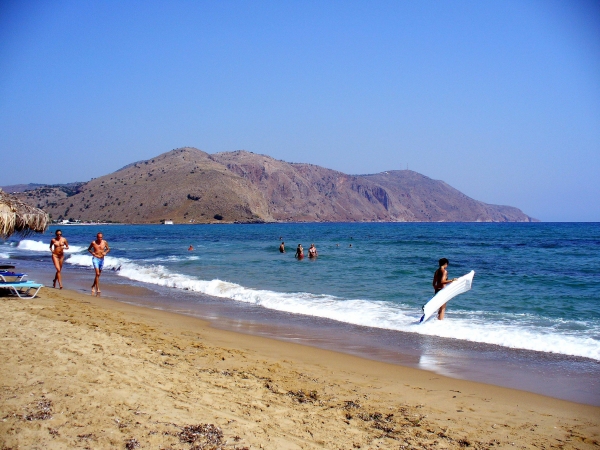 Zdjęcie z Grecji - plaża w Georgioupoli