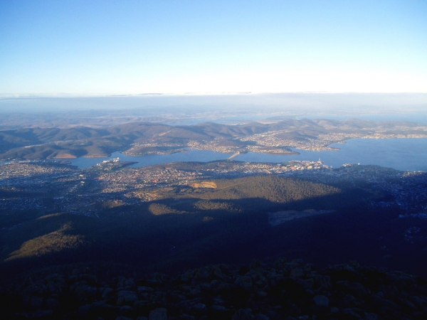 Zdjęcie z Australii - Panorama Hobart - stolicy