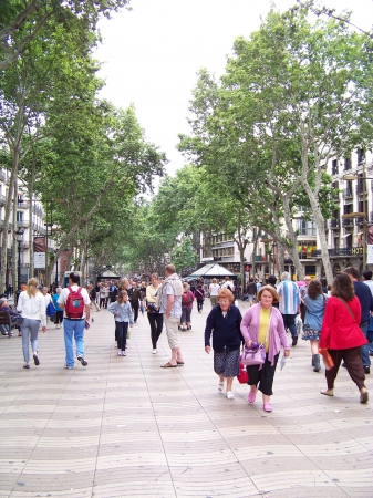 Zdjęcie z Hiszpanii - la Rambla