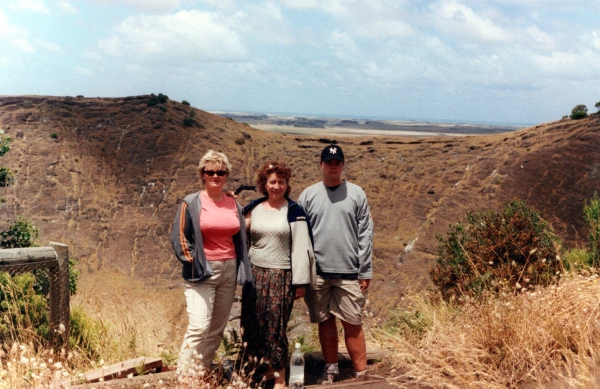 Zdjęcie z Australii - Przed kraterem wygaslego