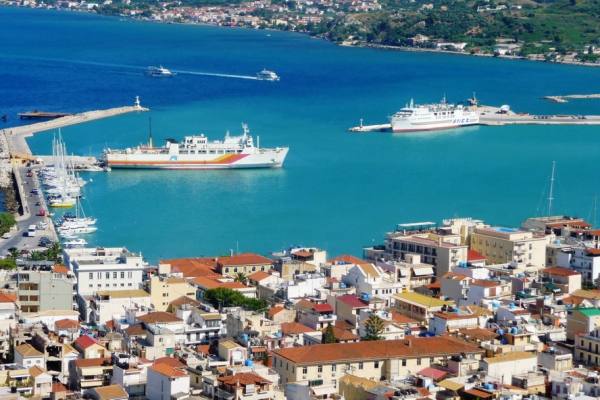 Zdjęcie z Grecji - widok na port Zante