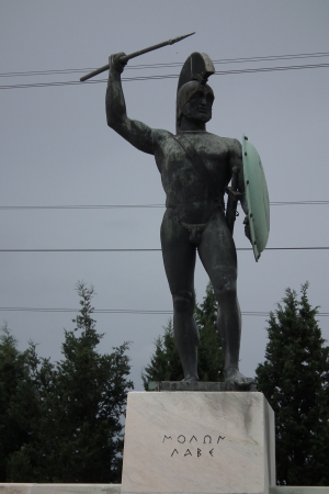 Zdjęcie z Grecji - Pomnik Leonidasa