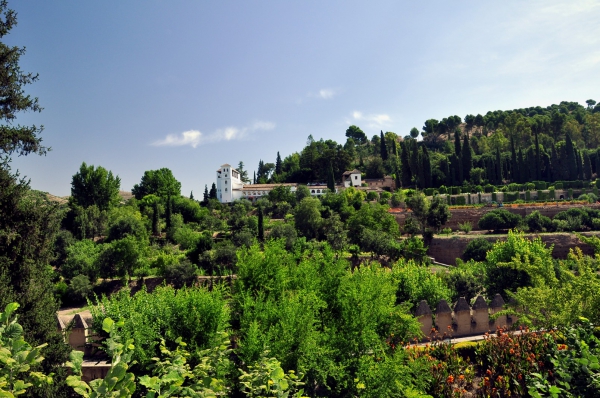 Zdjęcie z Hiszpanii - Widok na Generalife