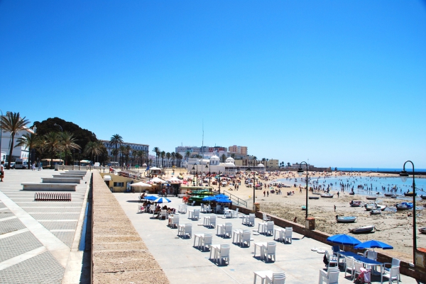Zdjęcie z Hiszpanii - Plaza Caleta w Kadyksie