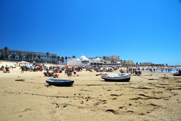 Zdjęcie z Hiszpanii - Plaza Caleta w Kadyksie