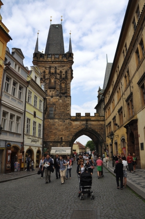 Zdjęcie z Czech - Praga wejście na most