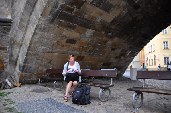 Zdjęcie z Czech - Pod mostem Karola