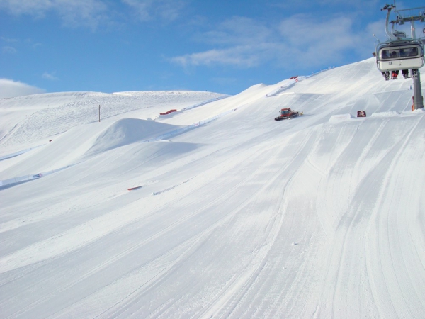 Zdjęcie z Włoch - trasa dla snowbordzistów 