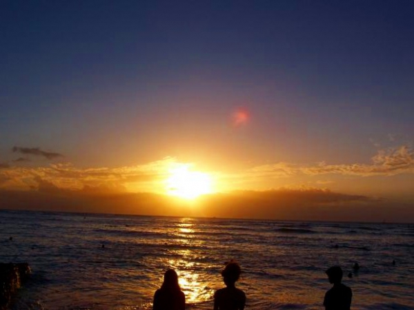 Zdjęcie ze Stanów Zjednoczonych - zachod slonca, oahu