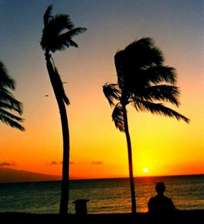 Zdjęcie ze Stanów Zjednoczonych - waikiki beach, zachod