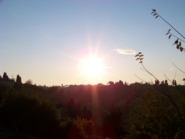 Zdjęcie z Włoch - zachód nad Florencją