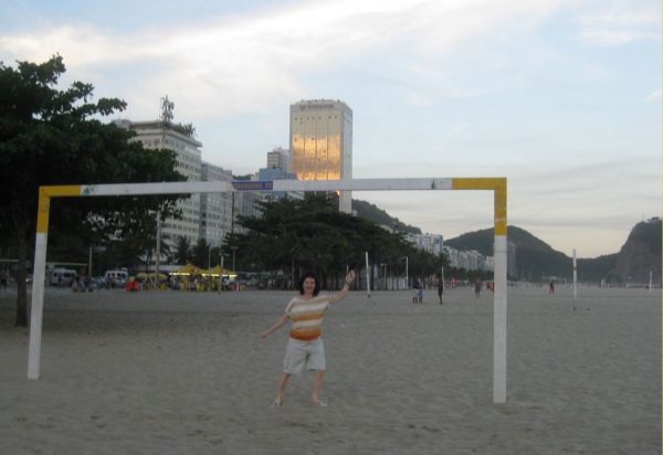 Zdjęcie z Brazylii - Copacabana wieczorem