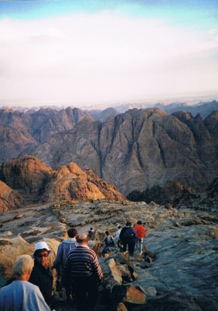 Zdjęcie z Egiptu - zejście ze szczytu