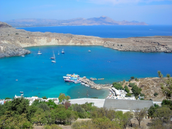 Zdjęcie z Grecji - Zatoka Lindos 
