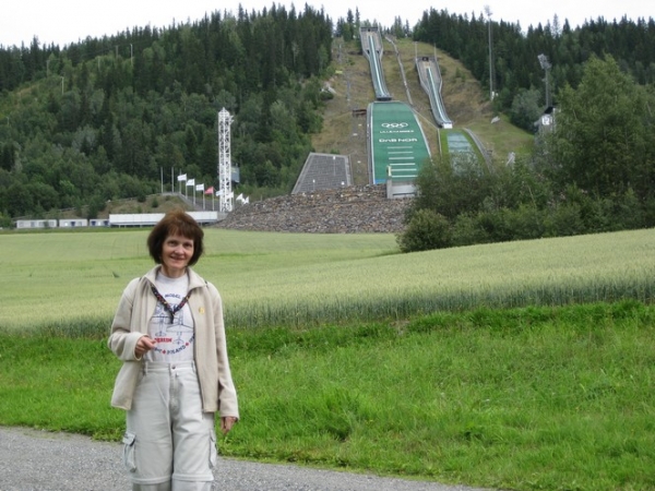 Zdjęcie z Norwegii - skocznia latem