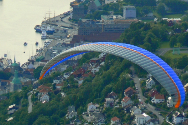 Zdjęcie z Norwegii - widok Bergen z Mt Ulriken