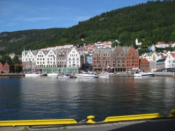 Zdjęcie z Norwegii - nabrzeże Bryggen