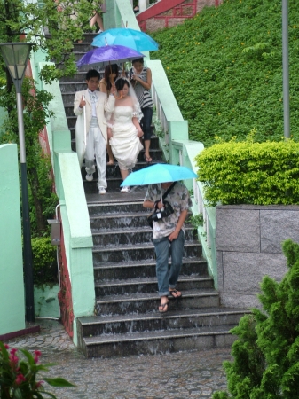 Zdjęcie z Chińskiej Republiki Ludowej - dojście do pałacu ślubów