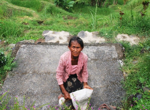 Zdjęcie z Indonezji - Pani sprzedajaca owoce