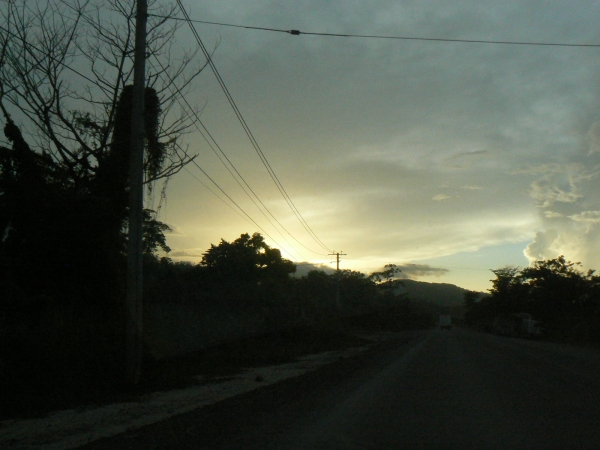 Zdjęcie z Jamajki - autostradą do Montego bay