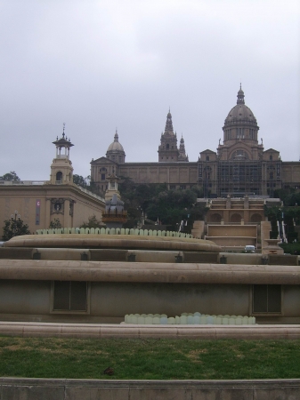 Zdjęcie z Hiszpanii - Palau Nacional +fontanna