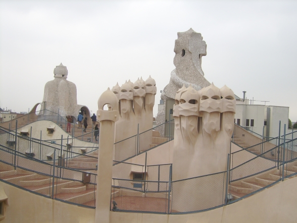 Zdjęcie z Hiszpanii - na dachu Casa Mila