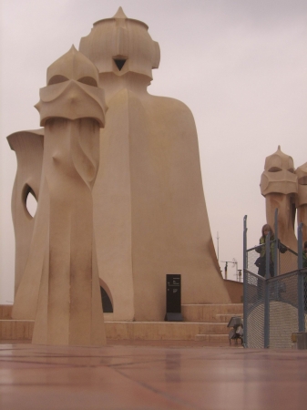 Zdjęcie z Hiszpanii - na dachu Casa Mila