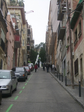 Zdjęcie z Hiszpanii - droga do Parc Guell