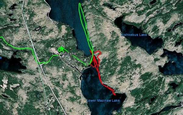 Zdjęcie z Kanady - Bon Echo, Mapa
