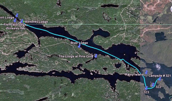 Zdjęcie z Kanady - French RIver, Map