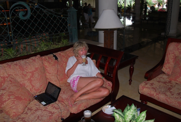 Zdjęcie z Dominikany - w hotelowym lobby