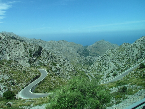 Zdjęcie z Hiszpanii - w drodze do Sa Calobra...