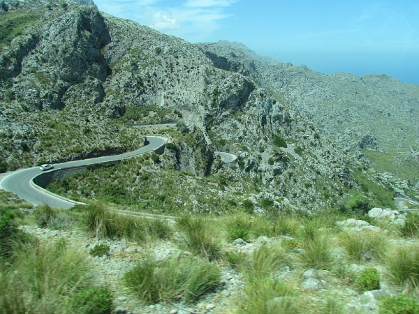 Zdjęcie z Hiszpanii - w drodze do Sa Calobra...
