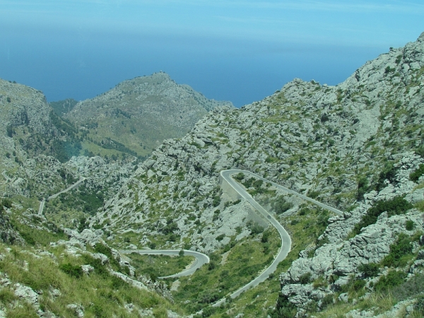 Zdjęcie z Hiszpanii - w drodze do Sa Calobra...