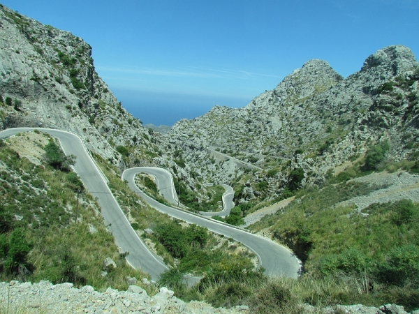 Zdjęcie z Hiszpanii - w drodze do Sa Calobra...