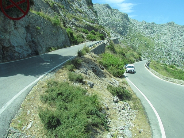 Zdjęcie z Hiszpanii - w drodze do Sa Calobra...