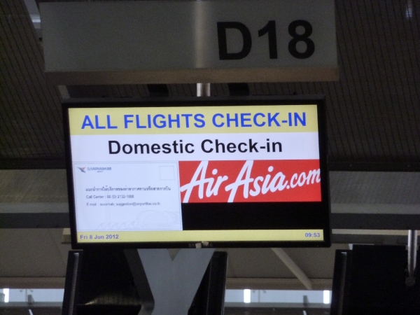 Zdjęcie z Tajlandii - Air Asia - odprawa
