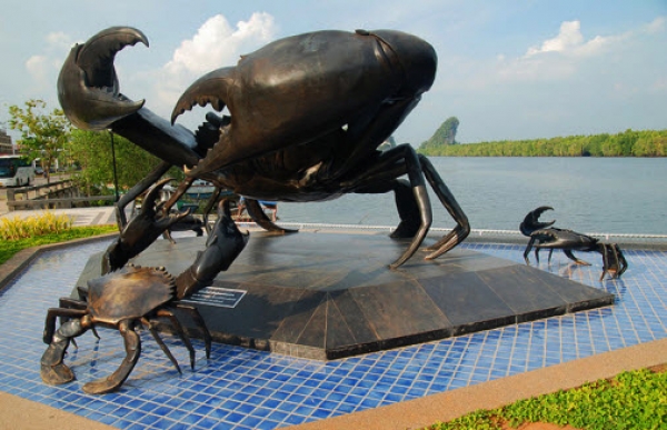 Zdjęcie z Tajlandii - wielki krab w krabi town