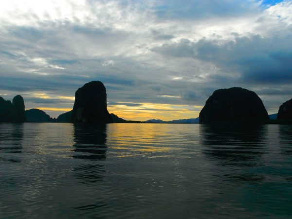 Zdjęcie z Tajlandii - zachod w phangnga bay