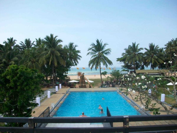 Zdjęcie ze Sri Lanki - Widok z tarasu hotelu