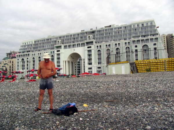 Zdjęcie z Gruzji - Plaża w Batumi.