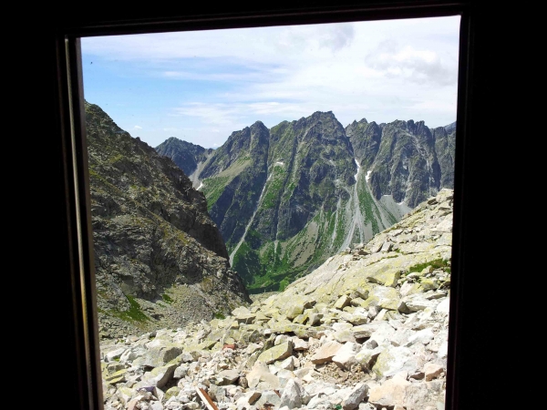 Zdjęcie ze Słowacji - widok z okna schroniska