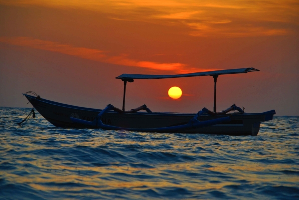 Zdjęcie z Indonezji - Zachod na Kuta Beach