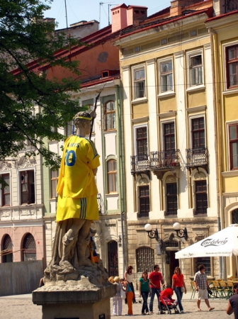 Zdjęcie z Ukrainy - Lwowski Rynek.