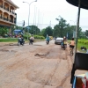 Zdjęcie z Kambodży - Ulica Siem Reap - w drodze do Roluos