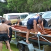 Zdjęcie z Nowej Zelandii - Jedna z maoryskich lodzi waki po swiecie Waitangi Day