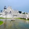 Zdjęcie z Tajlandii - Biala Swiatynia Wat Rong Khun w calej okazalosci